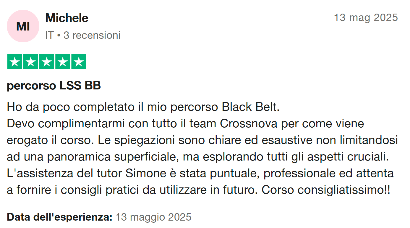 Recensione Trustpilot 1