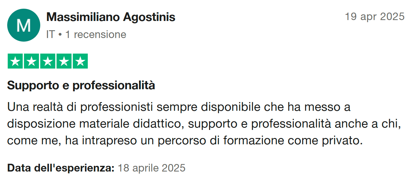 Recensione Trustpilot 8