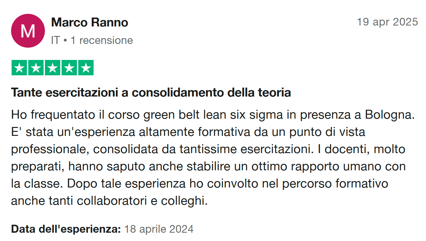 Recensione Trustpilot 9